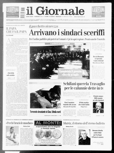 Il giornale : quotidiano del mattino